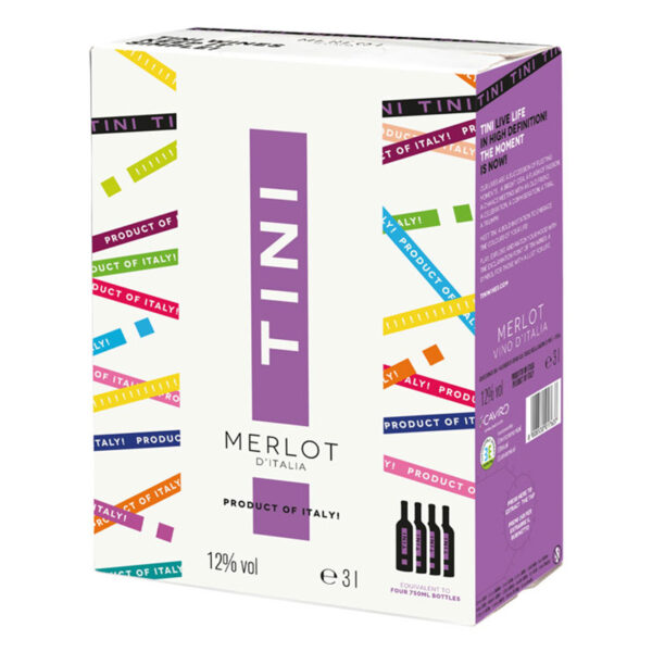 Rượu Vang Bịch Tini Merlot BIB